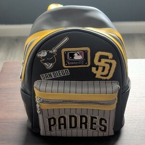Loungefly San Diego Padres Brown & Yellow Backpack